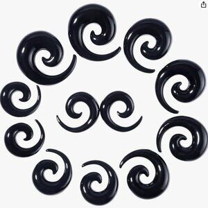 Spiral Ear Stretching Kit - 6 Pairs - 00G to 20mm